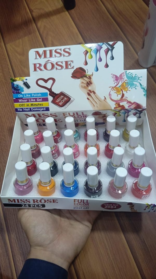 MISS ROSE BRANDED ULTIMATE PEEL-OFF NAIL POLISH ULTRA LONG-LASTING 24 pc - Image 2