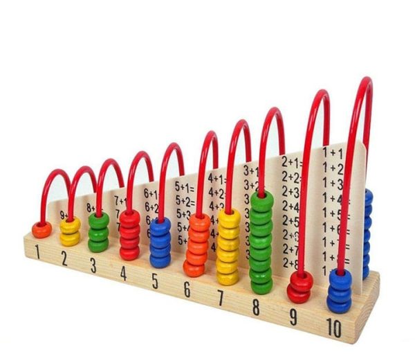 Wooden Abacus Calculation Mathematics Shelf –Abacus for Math Skills For Kids