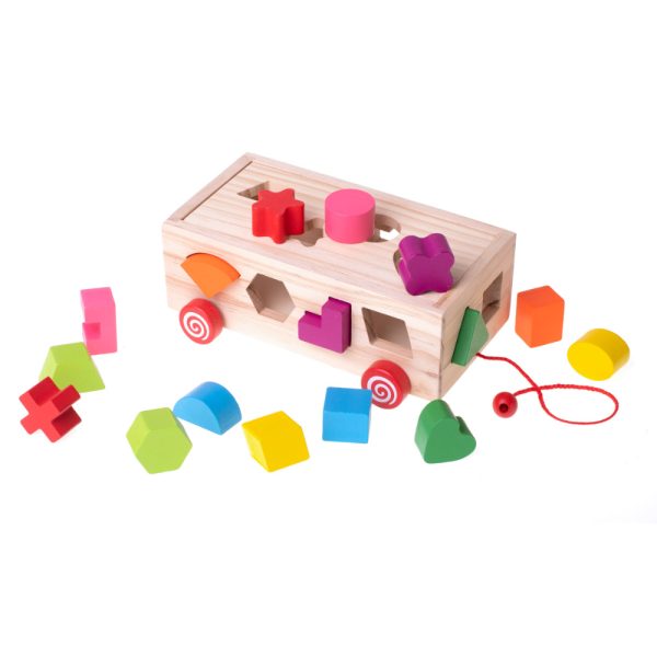 Wooden Pull Shape Along Toy Car Learning Adventure For Kids - Image 6