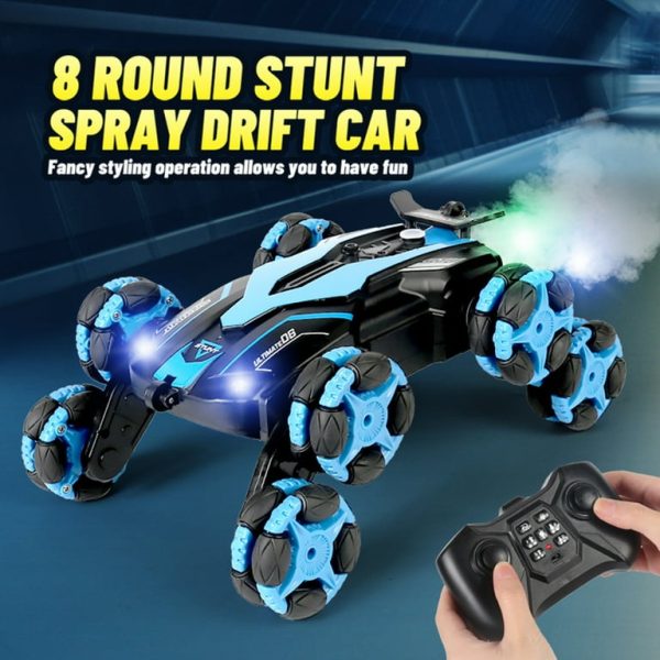 8 Wheels Climbing Spray Drift Stunt Car, 360° Rotating Spinning Car, High Speed Racing Car, Remote Control Twisting Off-Road Monster Toy Car For kids. - Image 6