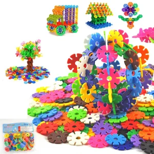 Colorful Snowflake Building Blocks - Brain and Educational Toys for kids and Boys 100PCS