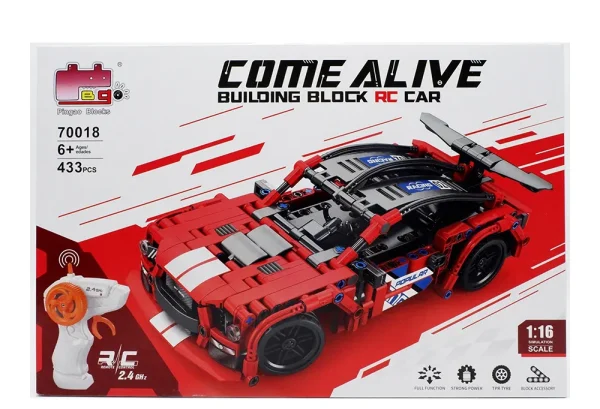 Pingao Building Blocks 70018 Come Alive Building Block RC Car (433 Pieces)