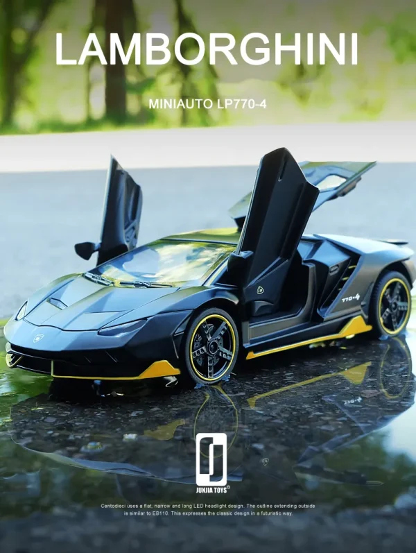 Unbreakable Lamborghini Sport Racer Pull Back Cars Toy DC32542 - Image 4