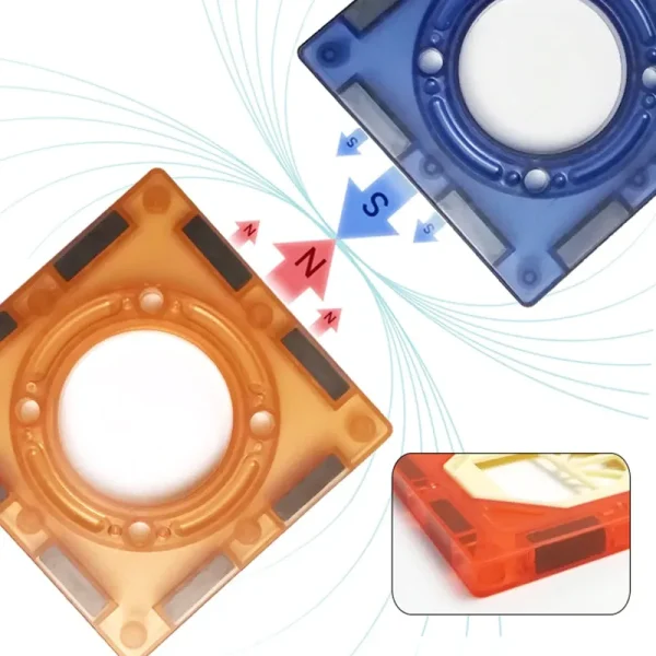 STEM Light Magnetic Blocks (Magnetic Marble Run set) - 49PCS - Image 4