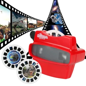 3D View Masters for Kids with 2 Reel(Red)
