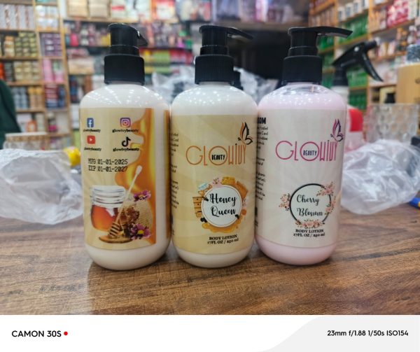 GLOWIVY Beauty Body Lotion : Available in Cherry Blossom & Honey Queen ): - Image 2