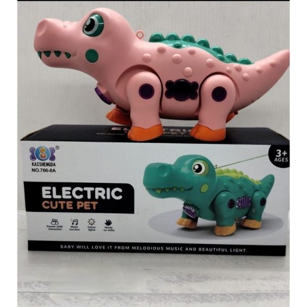 Light up, Battery Operated, Electric Walking Cute Pet Toy Crawling Electric Toy, Kids Toddler Educational Toy.