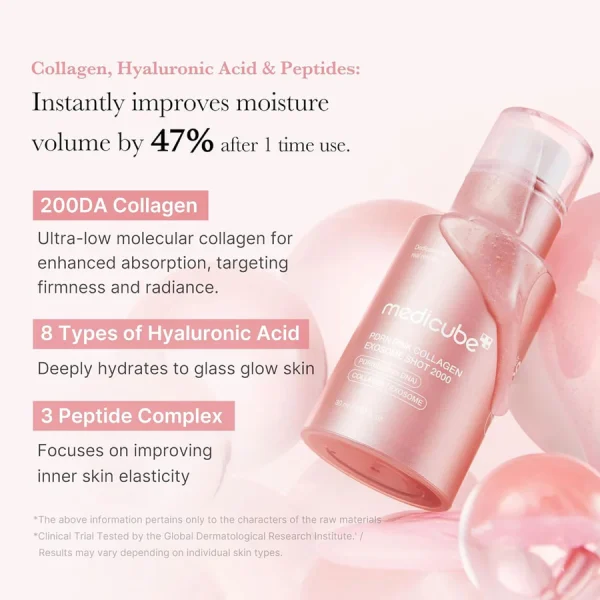 Medicube PDRN Pink Collagen Exosome Shot Serum 2000 - 30ml - Image 3