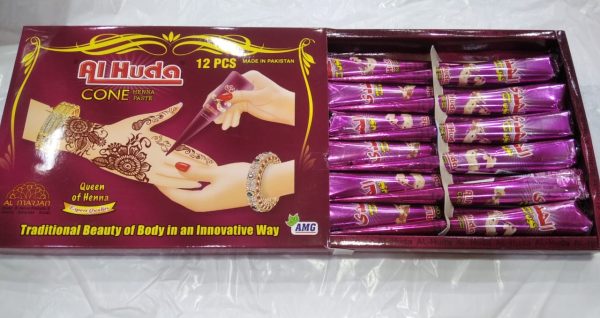 AL HUDA Cone Mehndi Pack of 12: