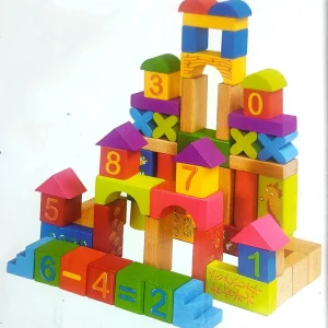 36-Piece Wooden Building block Set for Creative Minds | Educational Cabin Construction Toy for Kids 3