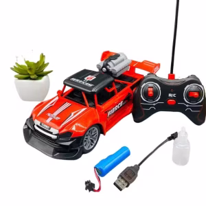 Remote Control Car With Spray Feature For Kids.