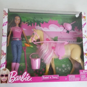Mattel Barbie & Tawny Horse Doll Playset Rare African American Version