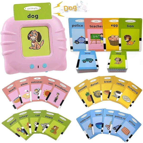 Talking Flash Cards For Toddlers Preschool Words Learning 224Card Toys For Kids - Image 3