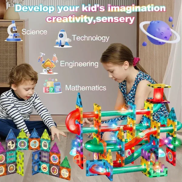 Magnetic Tiles Constructor Designer Building Blocks Bricks - Image 7