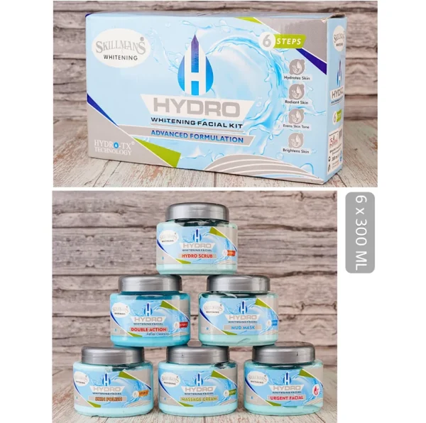 Skillmans Hydro Facial Kit, 6 in 1, 300 ml, Salon Size. - Image 2
