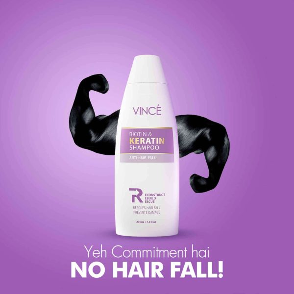 Vince Biotin & Keratin Shampoo 230ml - Image 2
