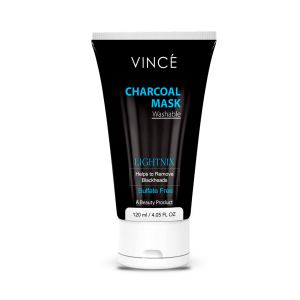 Vince Charcoal Mask Washable, removes Blackheads, 120 ml.