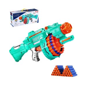Blast Soft Bullet Toy Gun Automatic Drum Gun