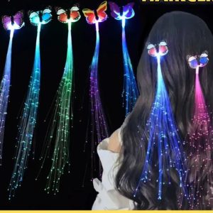 Jashn E Azadi  Special LED Hair Pony Tails For Girls 12 PCS: