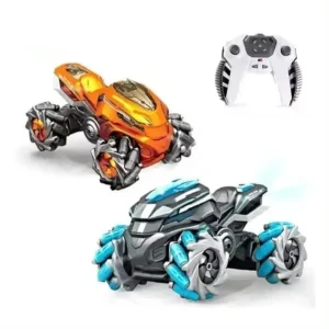 High Diecast Remote Control Car, Drift Car, Spray Light, Stunt Toy Car For Kids.