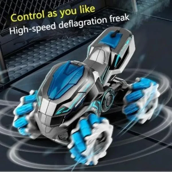 High Diecast Remote Control Car, Drift Car, Spray Light, Stunt Toy Car For Kids. - Image 3