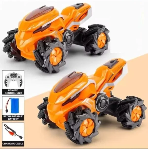 High Diecast Remote Control Car, Drift Car, Spray Light, Stunt Toy Car For Kids. - Image 4