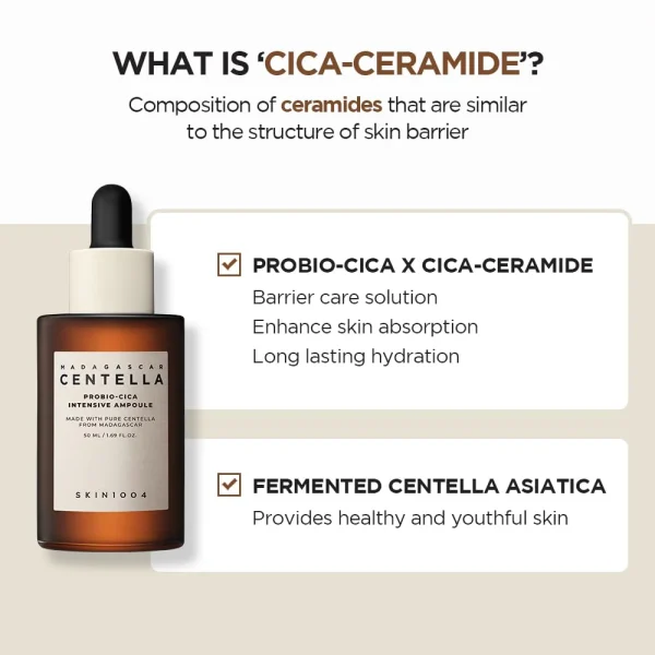 Skin1004 Madagascar Centella Probio Cica Intensive Ampoule 50ML - Image 4