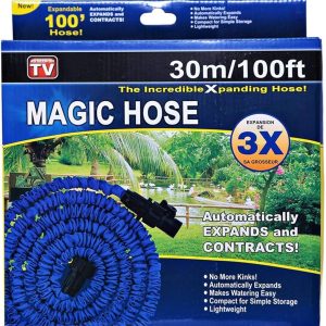 Multi Function 100ft 30 M Expandable Flexible Magic Water Hose Pipe With Spray Nozzle Garden Hose