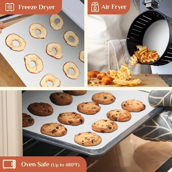 Silicone Baking Mat, Baking Sheet, Non-Stick Reusable Dough And Pastry Mat - Image 3