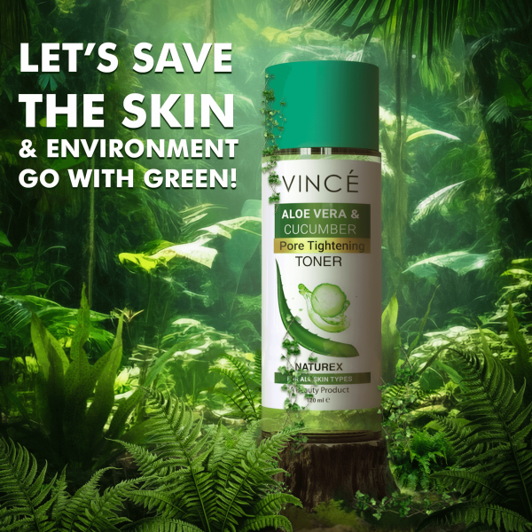 Vince Aloe Vera & Cucumber Pore Tightening Toner, 120 ml. - Image 2