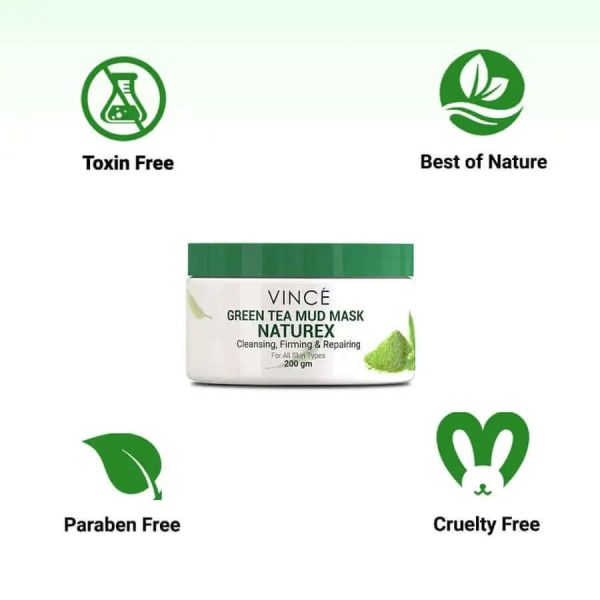 Vince Naturex Green Tea Mud Mask 200 g. - Image 2