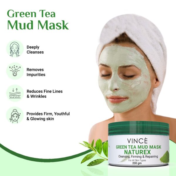 Vince Naturex Green Tea Mud Mask 200 g. - Image 4