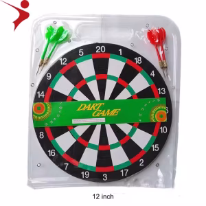 12" Dart Board With 4 Darts
