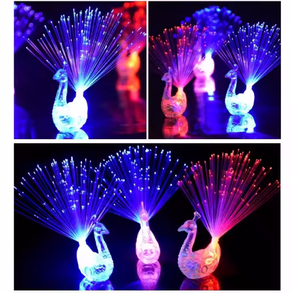 Peacock Design Led Light up Rings Party Gadgets Toys for Children(14 August Special) - Image 6