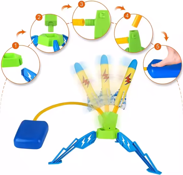 Air Rocket Toys Outdoor air Pump Rocket Launcher Outdoor Toys for Kids - Image 3