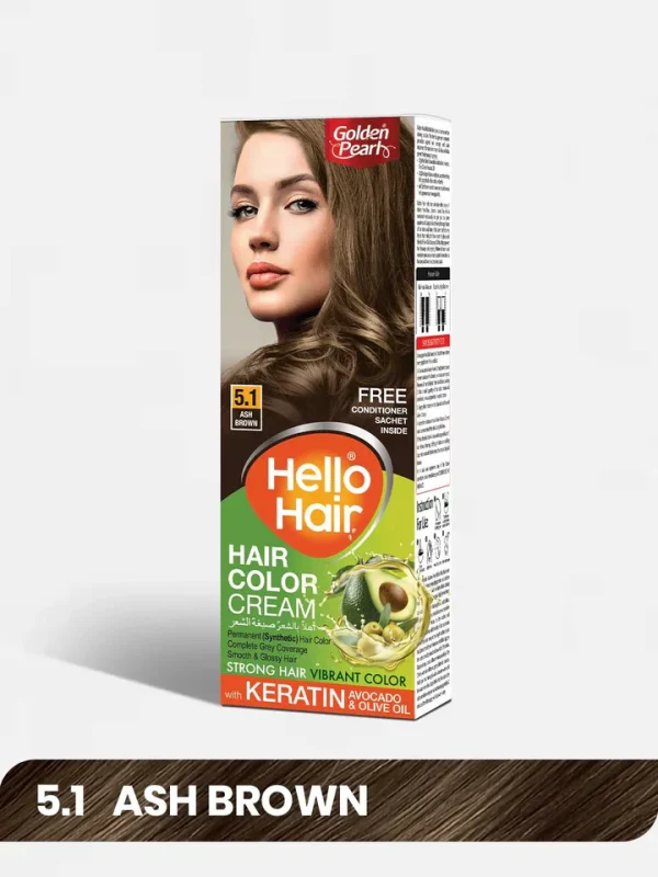 Golden Pearl Hair Color 5.1 Ash Brown