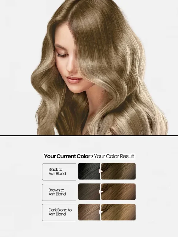 Golden Pearl Hair Color 7 Ash Blond - Image 4