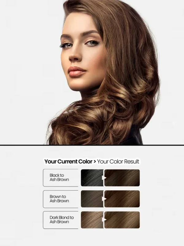 Golden Pearl Hair Color 5.1 Ash Brown - Image 4