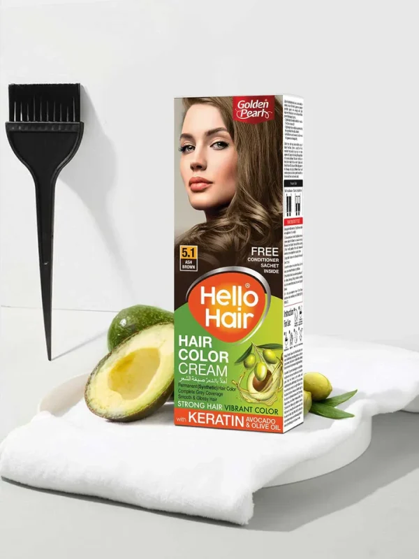 Golden Pearl Hair Color 5.1 Ash Brown - Image 5