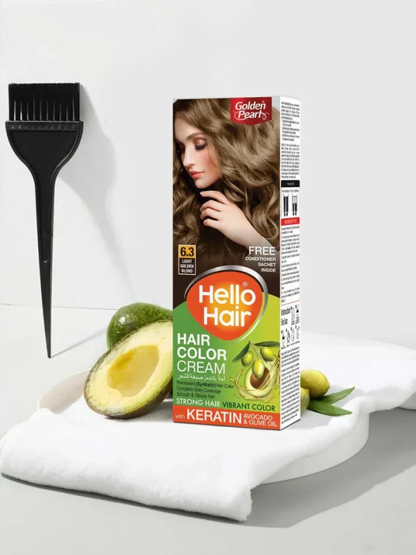 Golden Pearl Hair Color 6.3 Light Golden Blond - Image 5