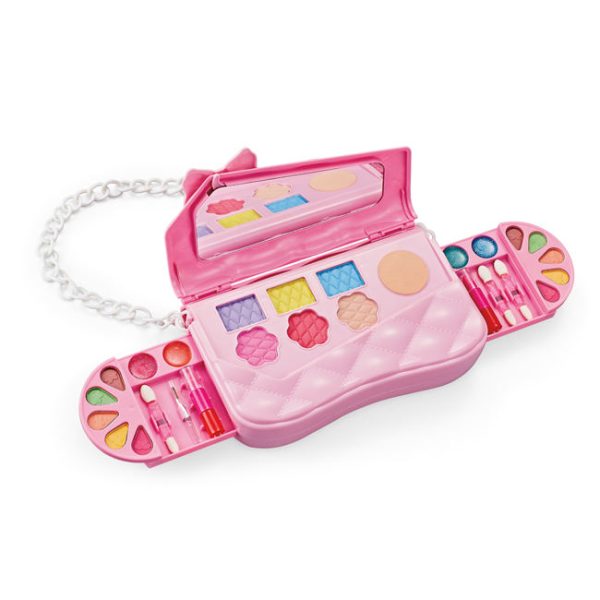 Shoulder Bag Plastic Beauty Box Cosmetics Play Set, Toys Make up for Girls.