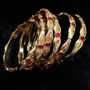 Casting Made Bangles Set of 6 pc Exclusive By Unique Fancy Jewelry.