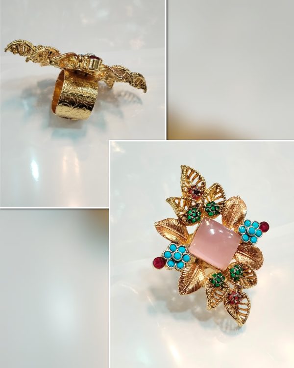 Unique And stylish casting Made Zircon stones Adjustable Ring Exclusive By Unique Fancy Jewellery. - Image 13