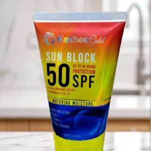 Kashee Gold Sunblock SPF 50, Upto 10 Hours Of Protection, 120 ml.