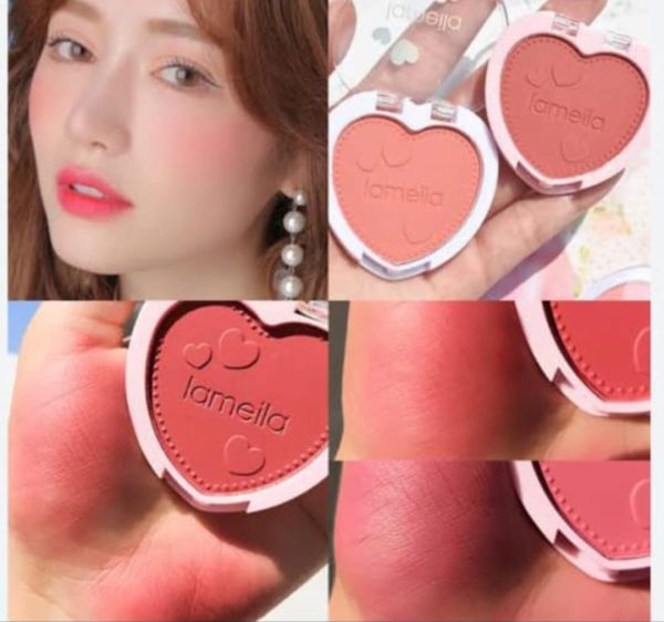Love Shaped Blush Waterproof Sweat-proof Blusher