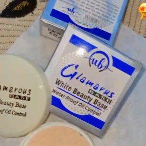 Glamorous Base, White Beauty Makeup Base, Waterproof, long lasting Foundation.