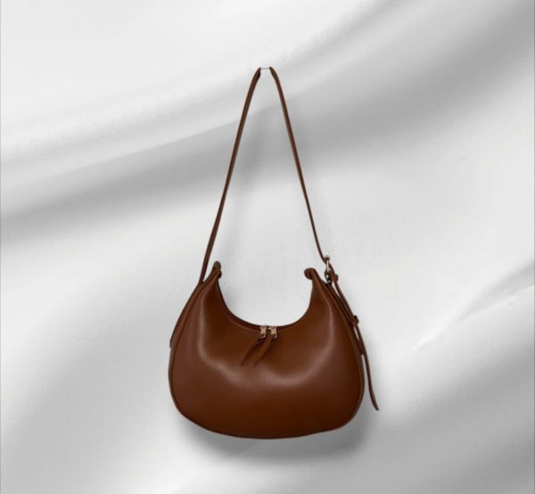 Elegant Crescent Shoulder Bag For Women With Width 12.5 And height 9", Available In 5 Colors. - Image 2