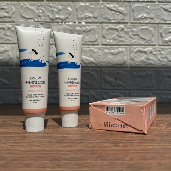 2 Pack Round Lab Birch Juice Moisturizing Sun Cream 50ML Set SPF50+ PA++++ - Image 4