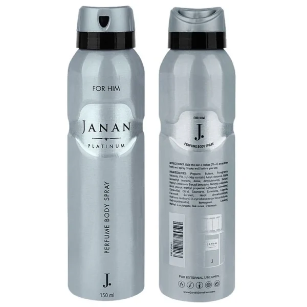 J. Perfumed Body Spray For Men 150ML - Image 5
