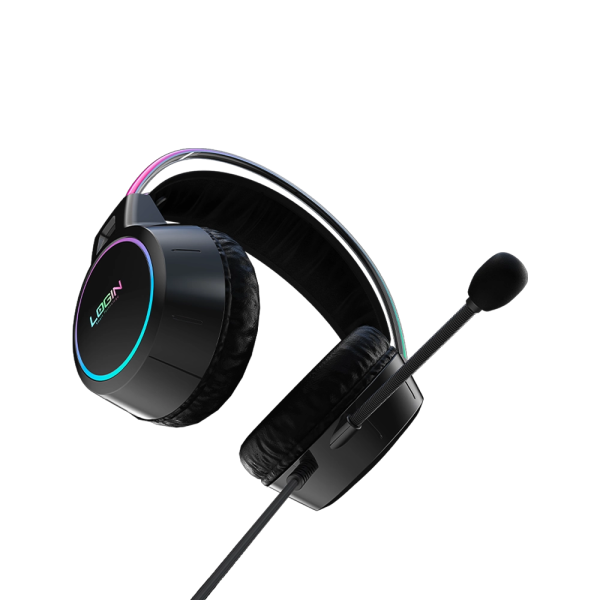 Login L-285 Gaming Headphone With RGB Multi Colors light. - Image 6
